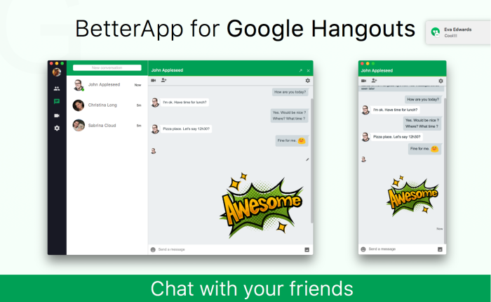BetterApp for Google Hangouts